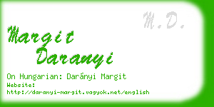 margit daranyi business card